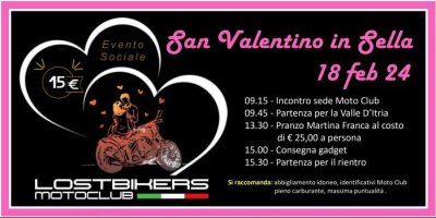 Locandina evento SAN VALENTINO IN SELLA