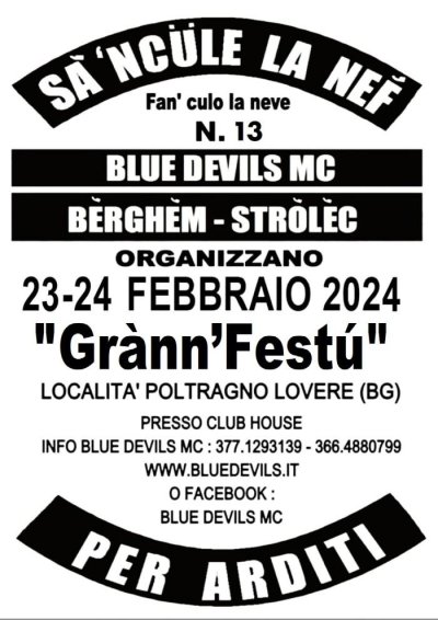 Locandina evento 13° SA 'NCULE LA NEF