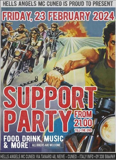 Locandina evento SUPPORT PARTY
