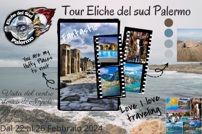 Locandina evento Tour a Napoli, Pompei e Costiera Amalfitana 