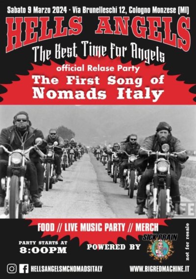 Locandina evento THE FIRST SONG OF NOMADS ITALY