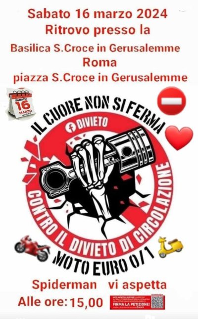 Locandina evento IL CUORE NON SI FERMA CONTRO IL DIVIETO DI CIRCOLAZIONE