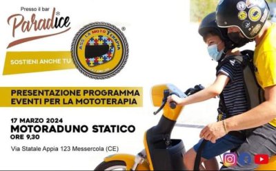 Locandina evento PRESENTAZIONE PROGRAMMA EVENTI PER LA MOTOTERAPIA
