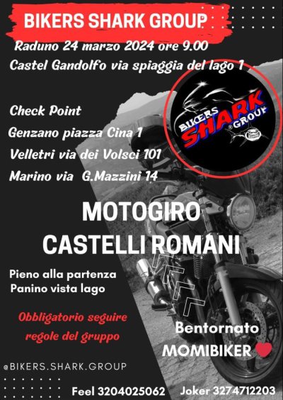 Locandina evento MOTOGIRO CASTELLI ROMANI