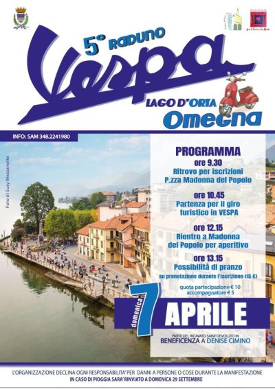 Locandina evento 5° RADUNO VESPA OMEGNA