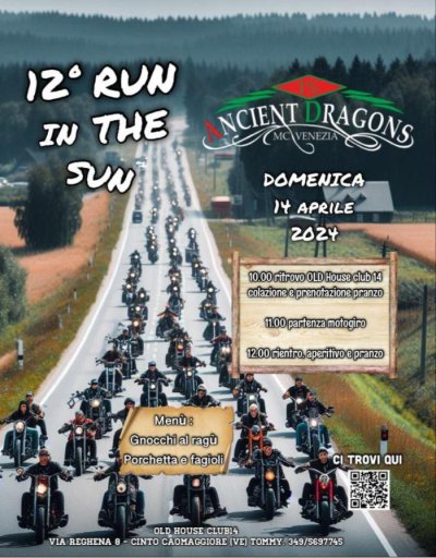 Locandina evento 12° RUN IN THE SU