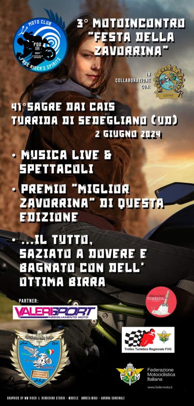 Locandina evento III Motoincontro "FESTA DELLA ZAVORRINA 2024"