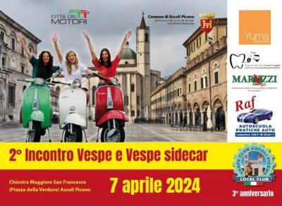 Locandina evento 2° INCONTRO VESPE E VESPE SIDECAR
