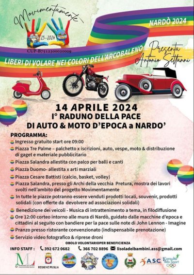 Locandina evento 1° RADUNO DELLA PACE