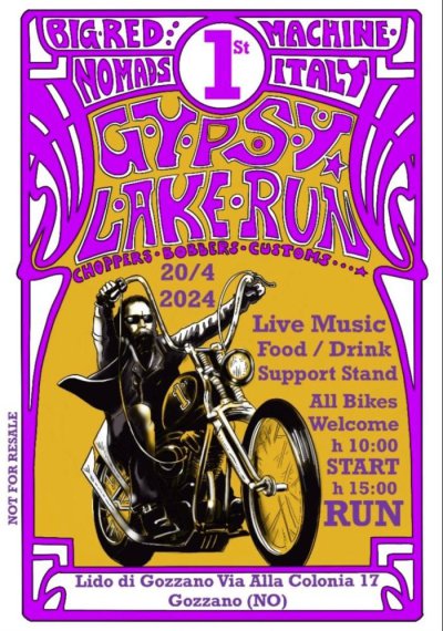 Locandina evento 1° GYPSY LAKE RU