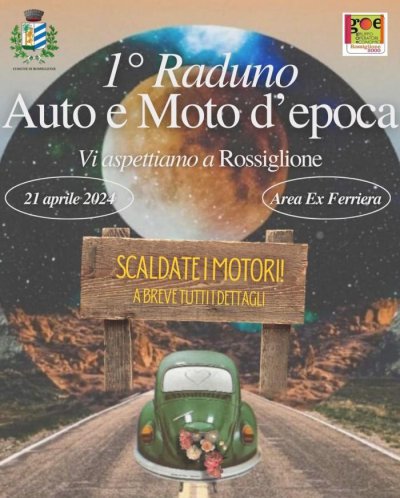 Locandina evento 1° RADUNO AUTO E MOTO D'EPOCA