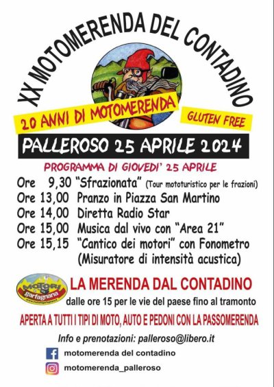 Locandina evento XX MOTOMERENDA DEL CONTADINO