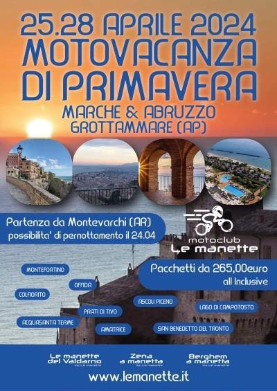 Locandina evento MOTOVACANZA DI PRIMAVERA