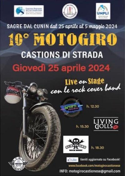 Locandina evento 10° MOTOGIRO CASTIONESE