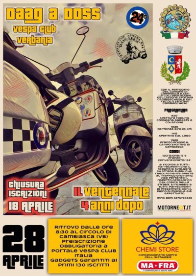 Locandina evento IL VENTENNALE 4 ANNI DOPO
