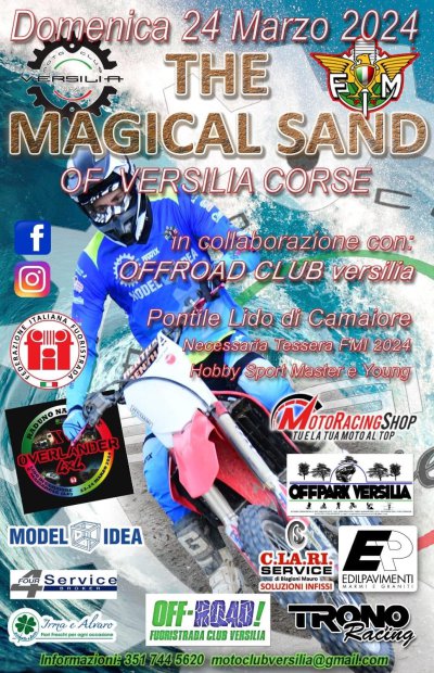 Locandina evento The magical sand of Versilia corse