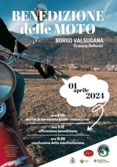 Locandina evento BENEDIZIONE DELLE MOTO