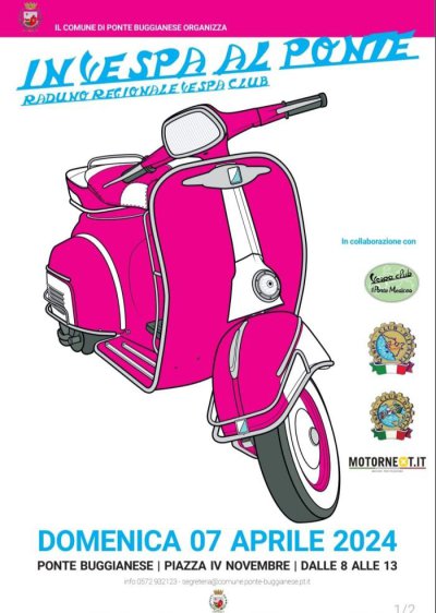 Locandina evento IN VESPA AL PONTE