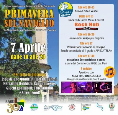 Locandina evento PRIMAVERA SUL NAVIGLIO