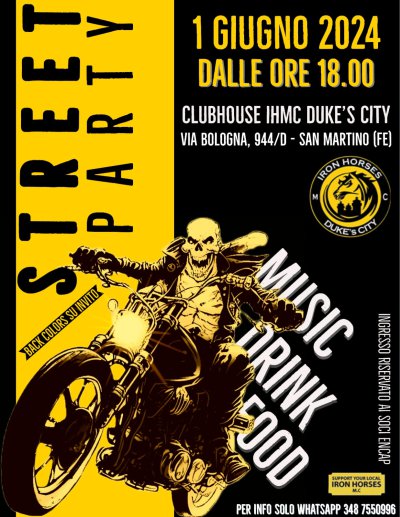 Locandina evento STREET PARTY 