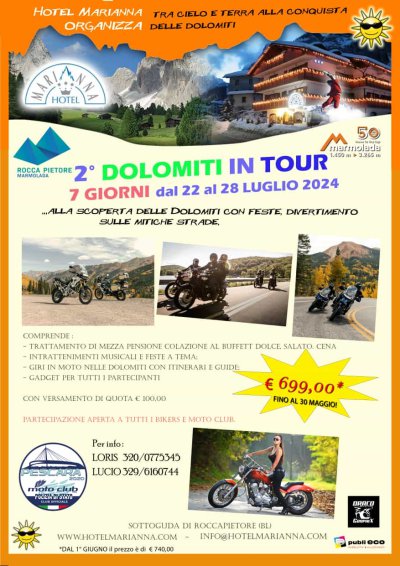 Locandina evento Dolomiti in tour