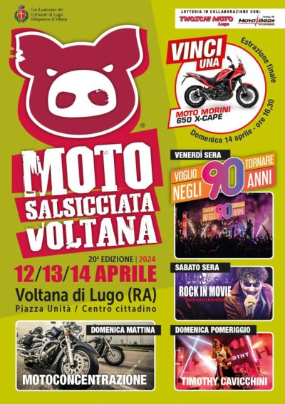 Locandina evento 20^ MOTO SALSICCIATA VOLTANA
