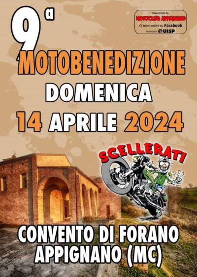 Locandina evento 9^ MOTOBENEDIZIONE