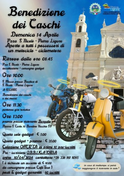 Locandina evento BENEDIZIONE DEI CASCHI