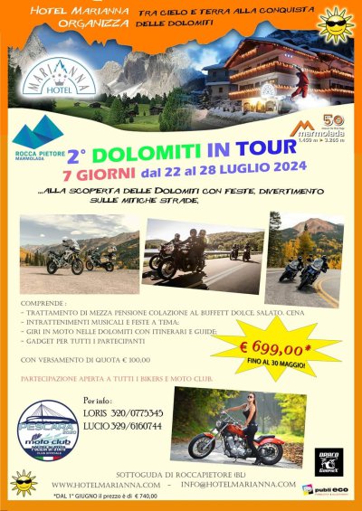 Locandina evento DOLOMITI IN TOUR