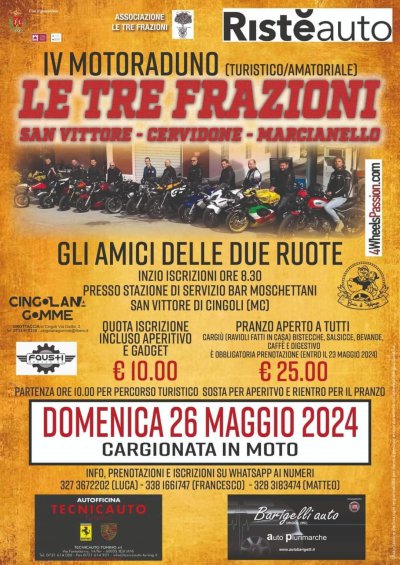 Locandina evento Le tre frazioni 