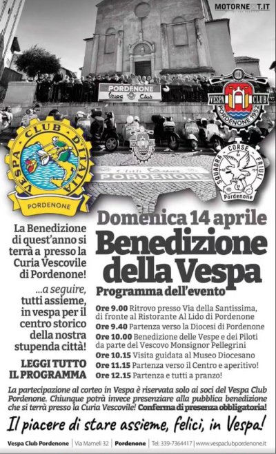 Locandina evento BENEDIZIONE DELLA VESPA