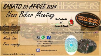 Locandina evento NEW BIKER MEETING
