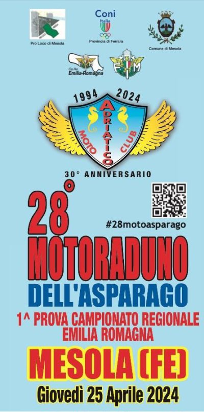Locandina evento 28° MOTORADUNO DELL'ASPARAGO