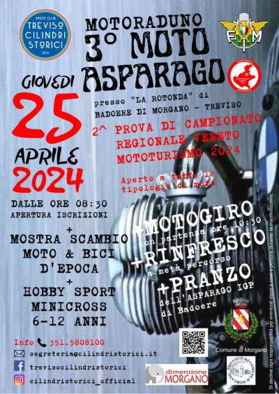 Locandina evento 3° MOTO ASPARAGO