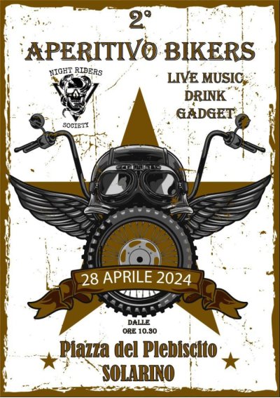 Locandina evento 2° APERITIVO BIKERS