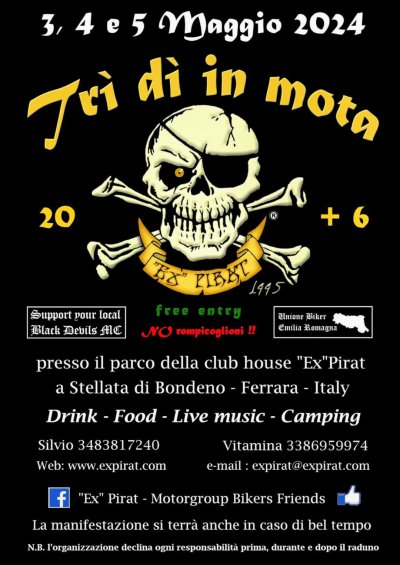 Locandina evento Trì dì in Mota 20+6