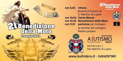 Locandina evento 21° BENEDIZIONE DELLA MOTO BULL RIDERS
