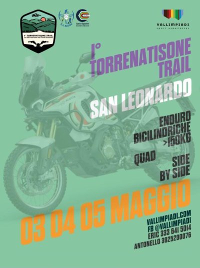Locandina evento 1° TORRENATISONE TRAIL OFF-ROAD
