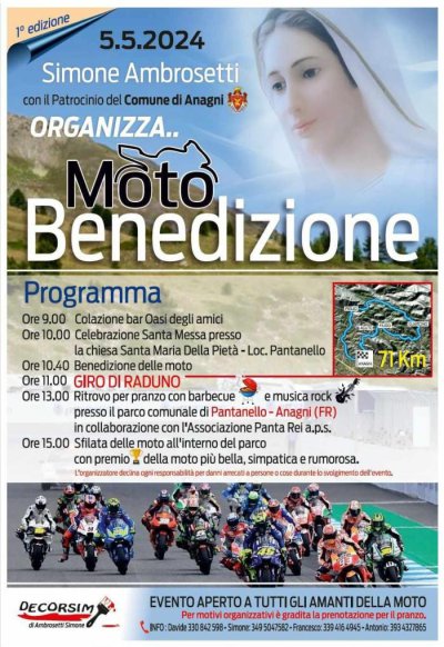 Locandina evento 1^ MOTO BENEDIZIONE