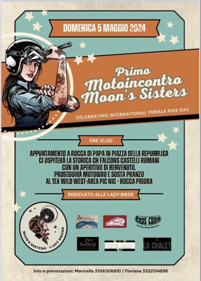 Locandina evento 1° MOTOINCONTRO MOO'S SISTERS