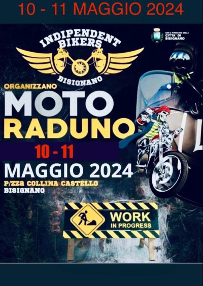 Locandina evento XVI MOTORADUNO INDIPENDENT BIKERS BISIGNANO