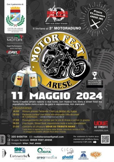 Locandina evento ROCK BIKERS FEST ARESE
