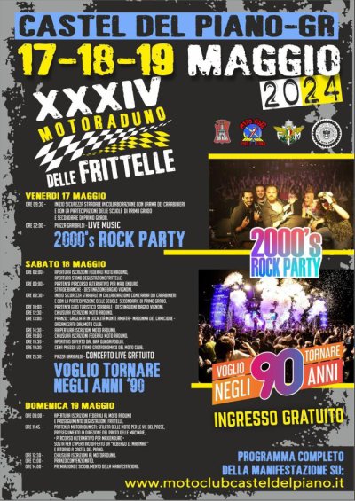 Locandina evento XXXIV MOTORADUNO DELLE FRITTELLE