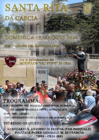 Locandina evento BENEDIZIONE DEL MOTOCICLISTA