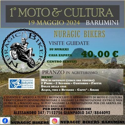 Locandina evento  1° MOTO & CULTURA