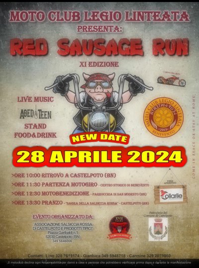 Locandina evento Red sausage run 
