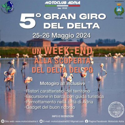 Locandina evento 5° GRAN GIRO DEL DELTA