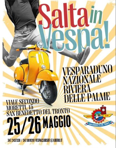 Locandina evento SALTA IN VESPA! VESPARADUNO NAZIONALE RIVIERA DELLE PALME