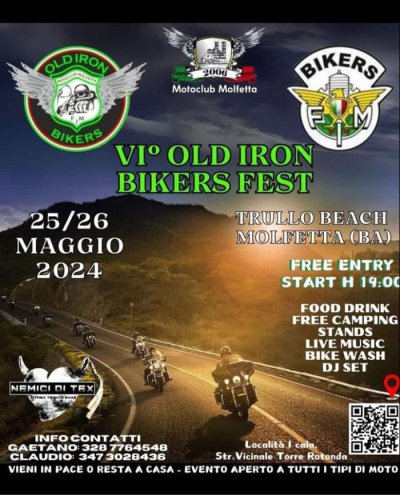 Locandina evento VI° OLD IRON BIKERS FEST