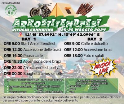 Locandina evento ARROSTITENDFEST